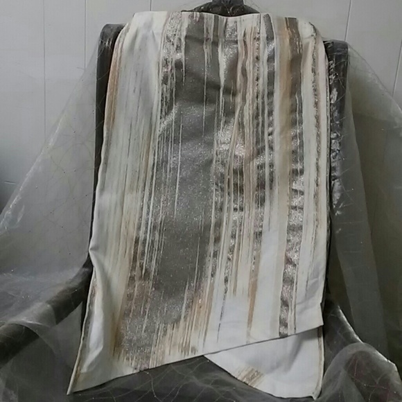 Nature vs Future Stretch White, Gold & Silver Cotton Skirt Size Small - Picture 4 of 6